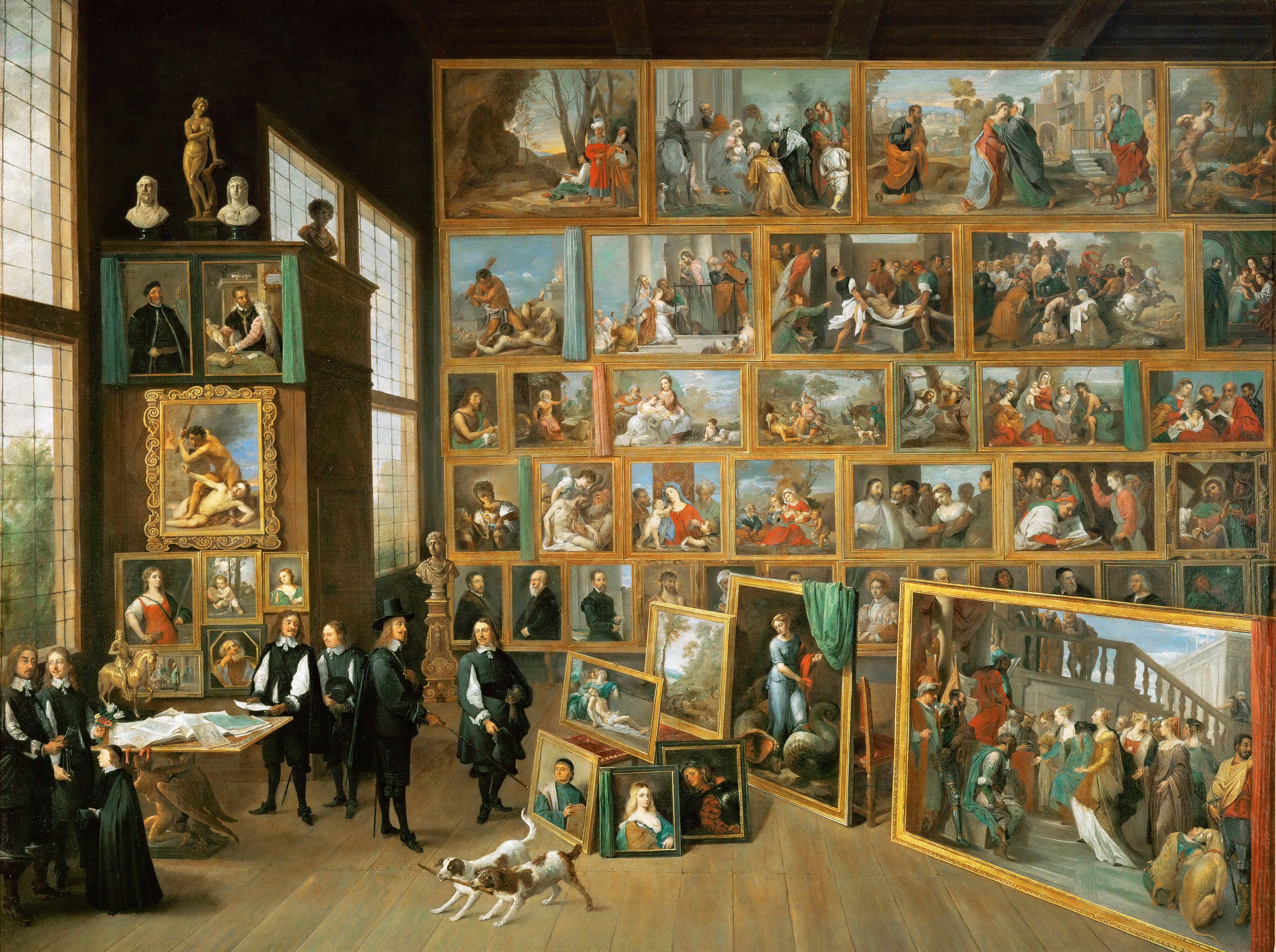 Archduke Leopold Wilhelm (with Teniers’ self-portrait) among his works
